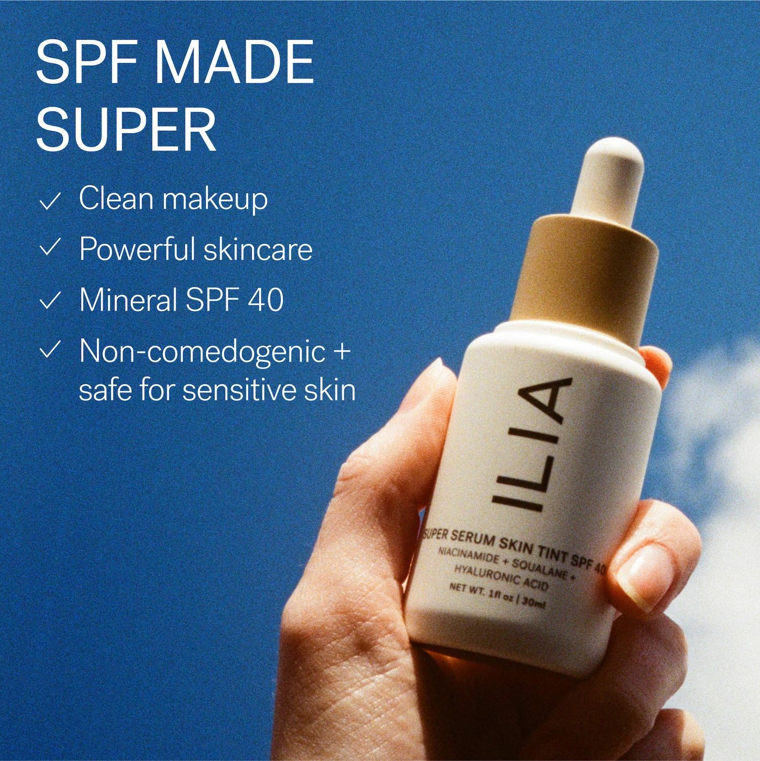 Super Serum Skin Tint SPF 40 Foundation - ILIA / Suero con color foto 10
