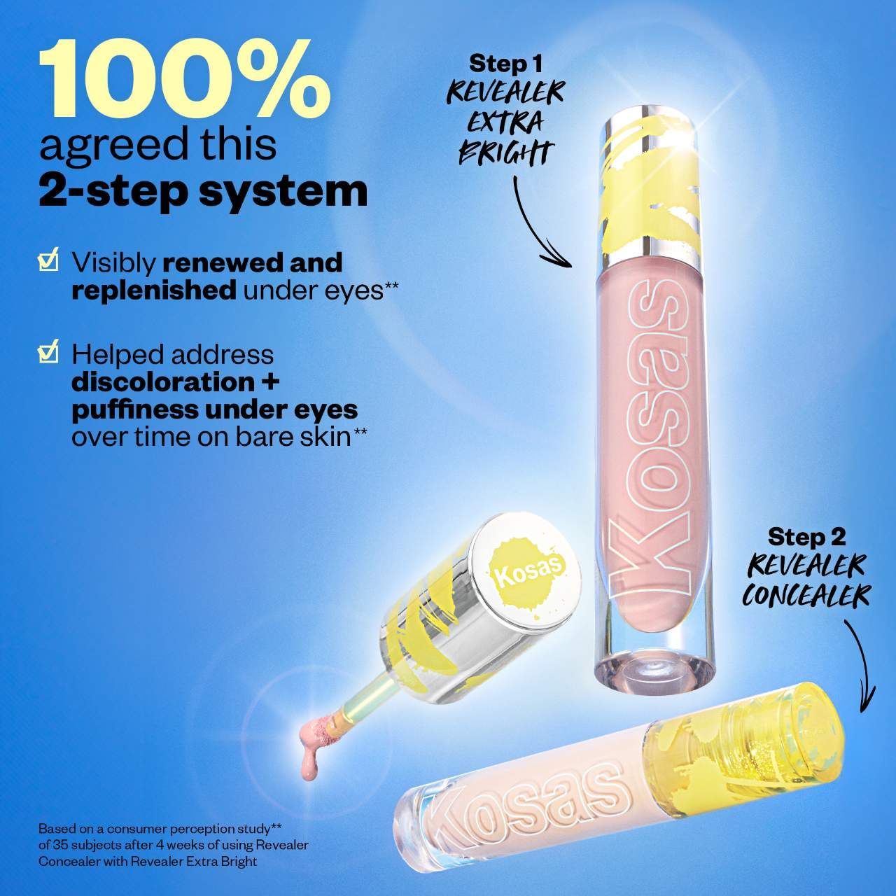 Kosas Revealer Extra Bright Color Corrector - Magic (Pink) foto 7
