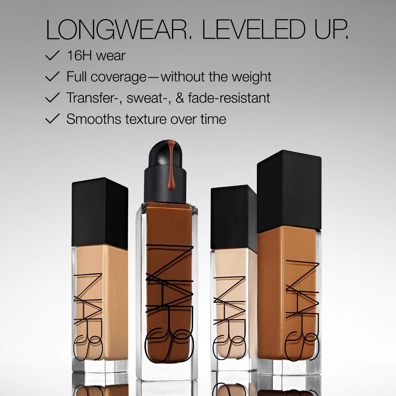 Natural Radiant Longwear Foundation - NARS / Base líquida de cobertura ligera radiante foto 6