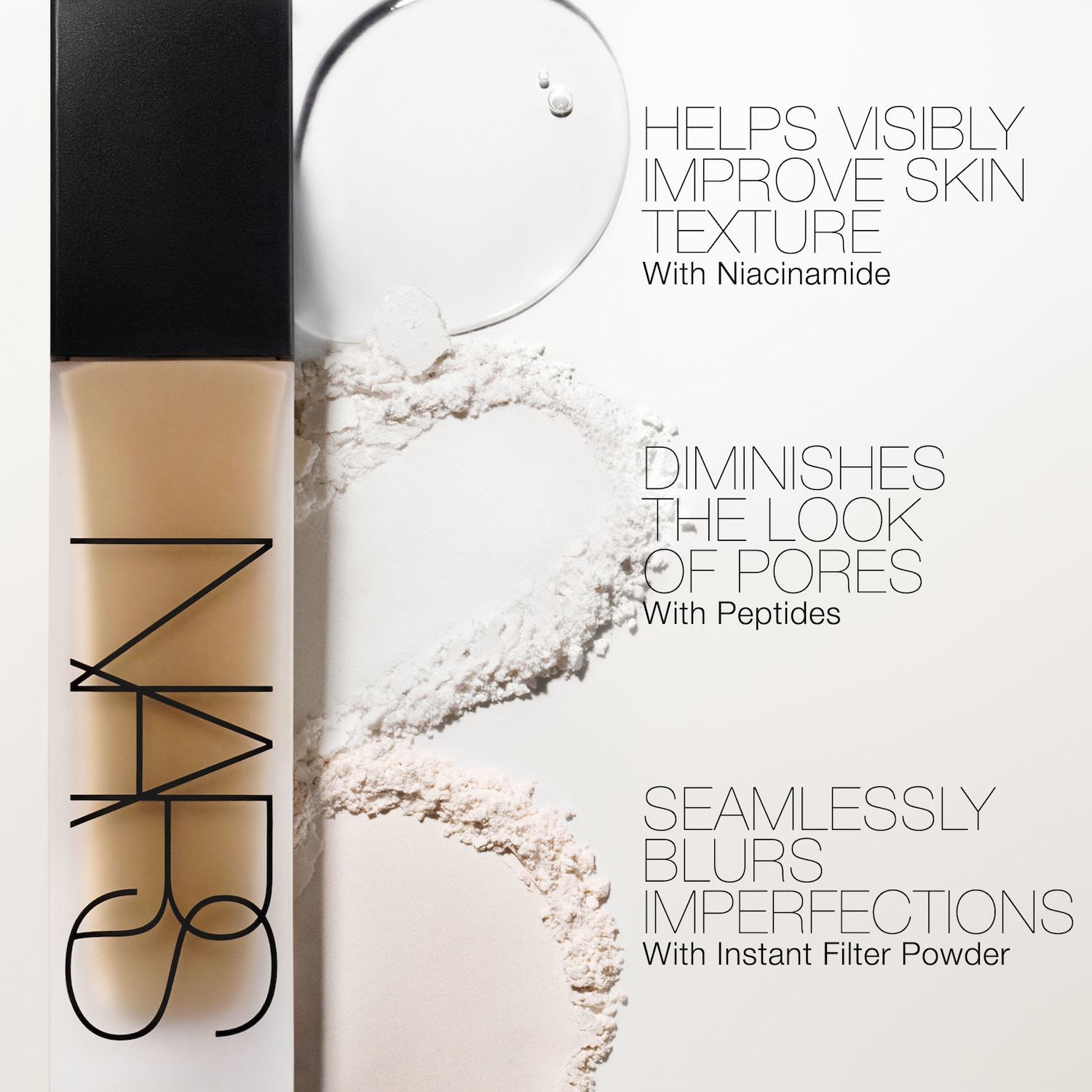 Natural Matte Longwear Foundation - NARS / Base líquida de cobertura ligera acabado mate foto 7