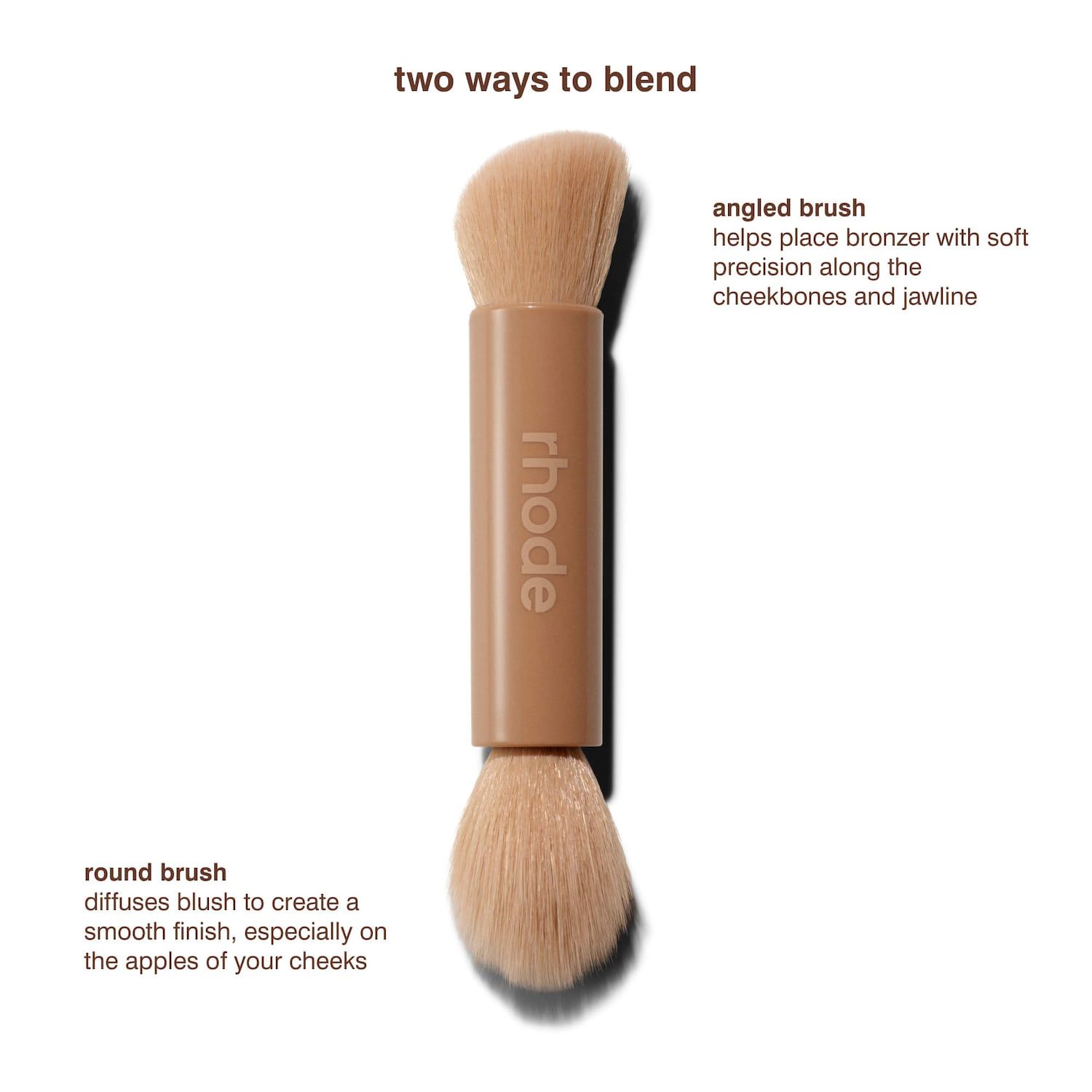 Rhode Double-Ended Blush Brush - Beige foto 8