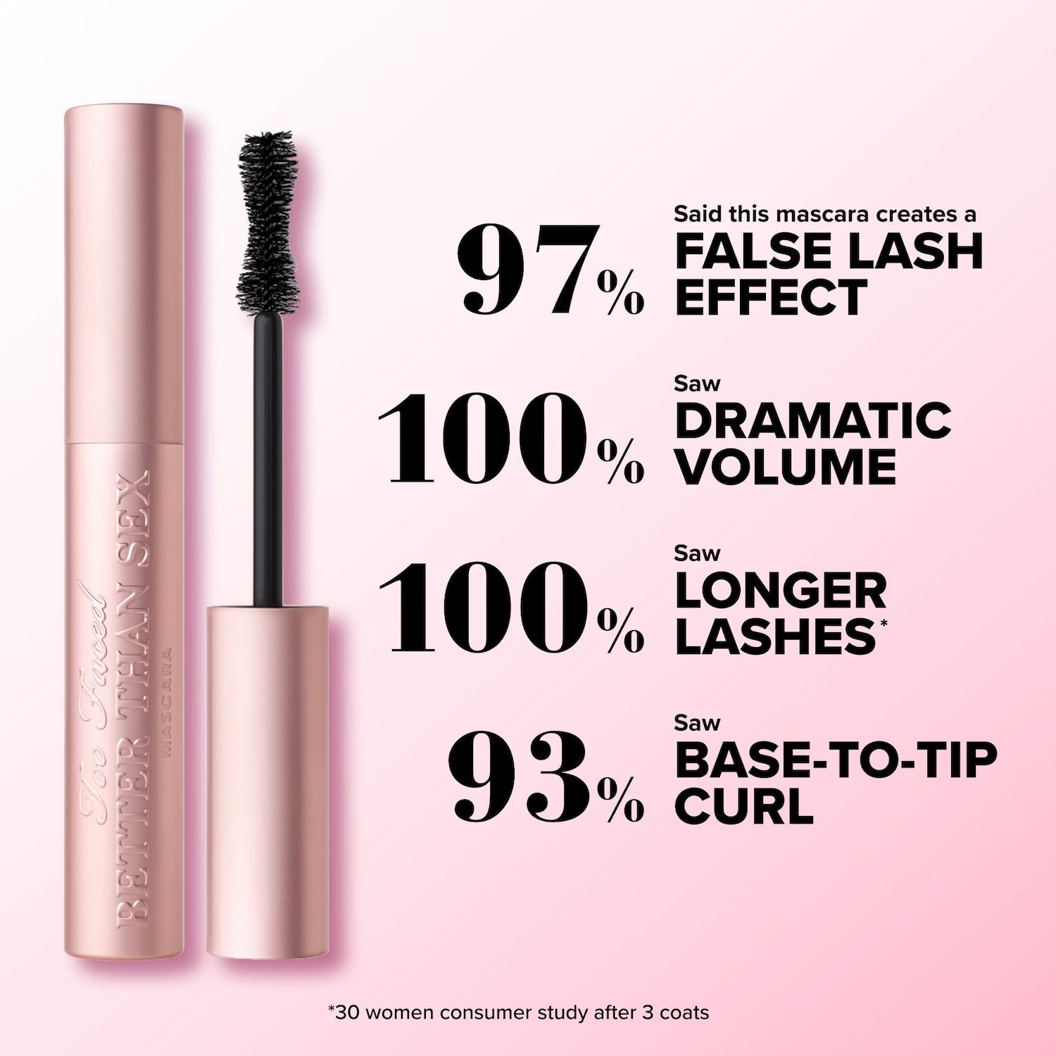 Better Than Sex Mascara - Too Faced / Máscara de pestañas voluminizadora foto 9
