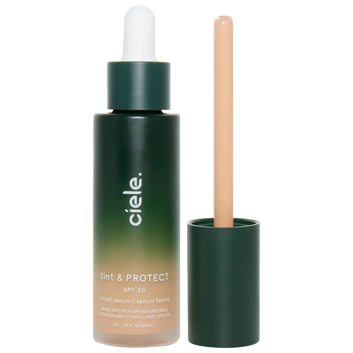tint & PROTECT medium coverage serum foundation with SPF 50+ - ciele / Suero ligero con color y spf50+ mineral