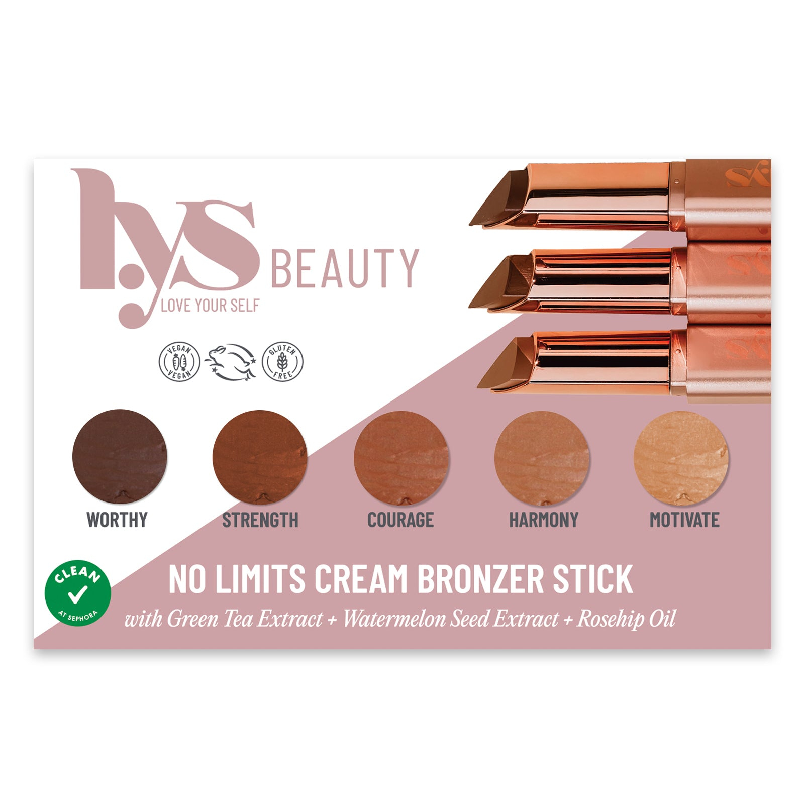 No Limits Cream Bronzer Stick - LYS Beauty / Bronceador cremoso en stick