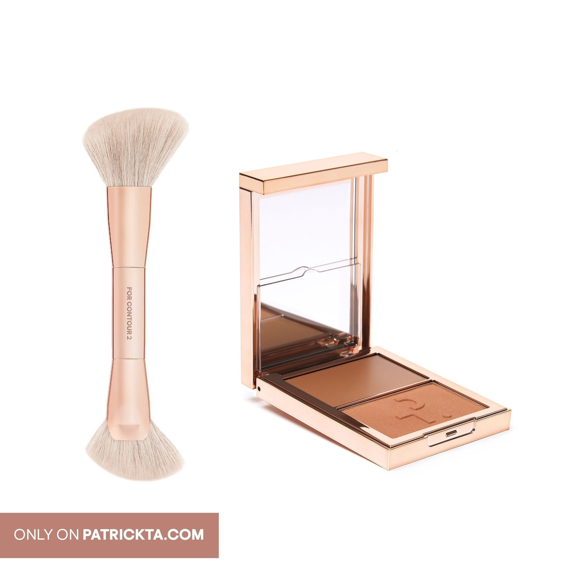 Patrick Ta Beauty Major Sculpt Contour Duo & Dual-Ended Brush Set